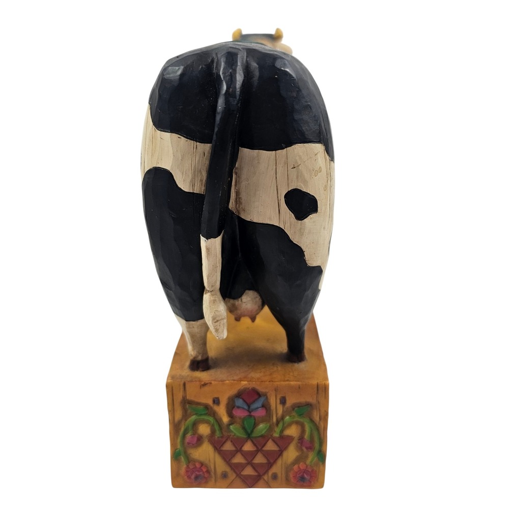 Jim Shore Heartwood Creek A Grand Tradition Cow Figurine 117143 Enesco 2003 - Picture 4 of 9